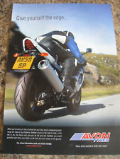 AVON TYRES AZARO RANGE WET DRY BIKE 2003 ADVERT A4 SIZE file 16