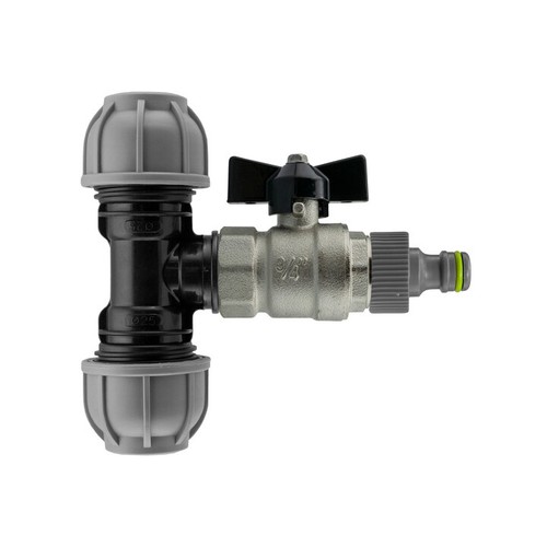 Mdpe pipe tee with metal - tee,