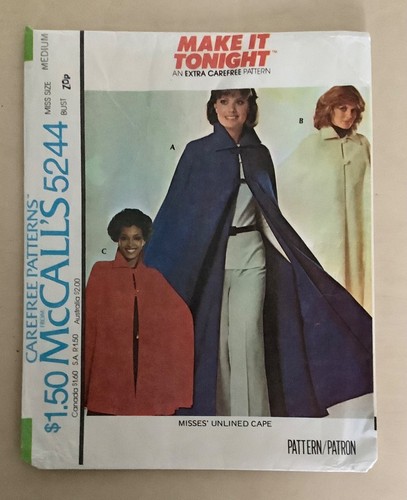 Mccall 5244 sewing pattern - mccall’s,