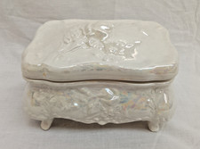 Lusterware trinket pot - lusterware, or