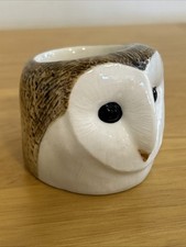 Beautiful Quail Ceramics Barn Owl Egg Cup. Displayed but perfect condition