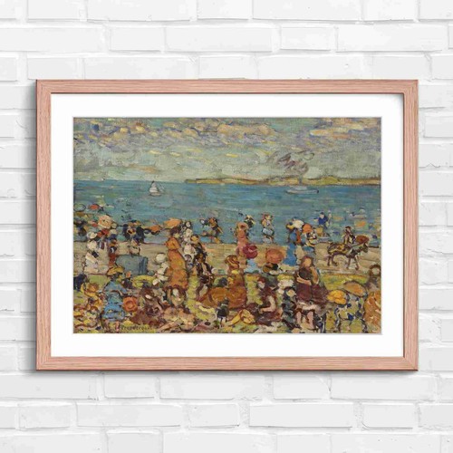 Impressionist summer beach - impressionist,