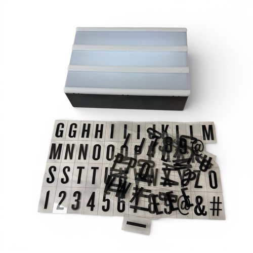 Led light box - box, retro