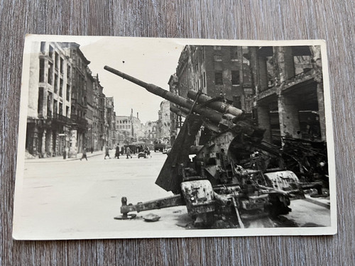 1946 real photo postcard - , bomb