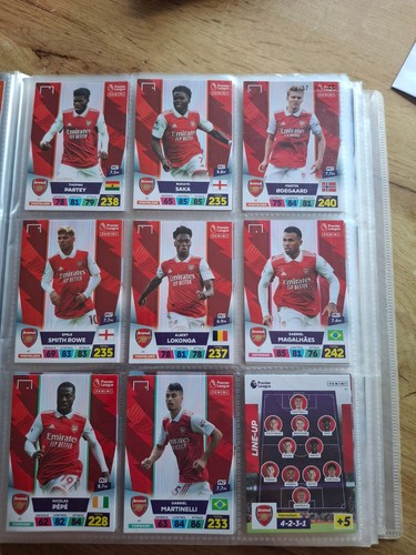 Arsenal 2023 football cards - arsenal,