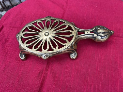Vintage solid brass flat - solid,