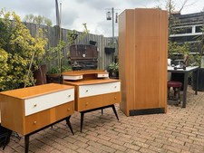 1940s Wardrobe, dressing table and drawers  