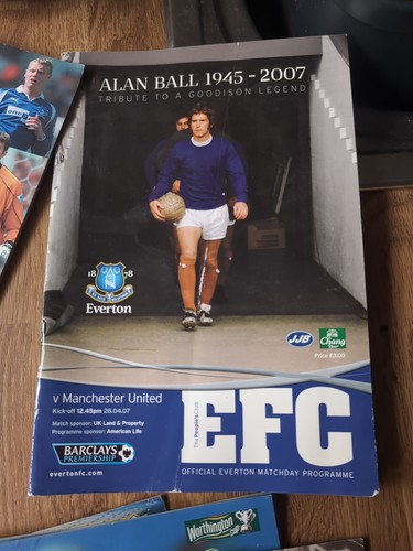 Everton programmes bulk lot - everton,