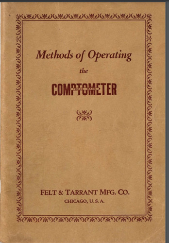 Comptometer model felt - comptometer, h