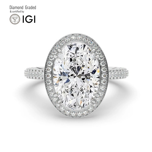 Oval diamond engagement - diamond, ring