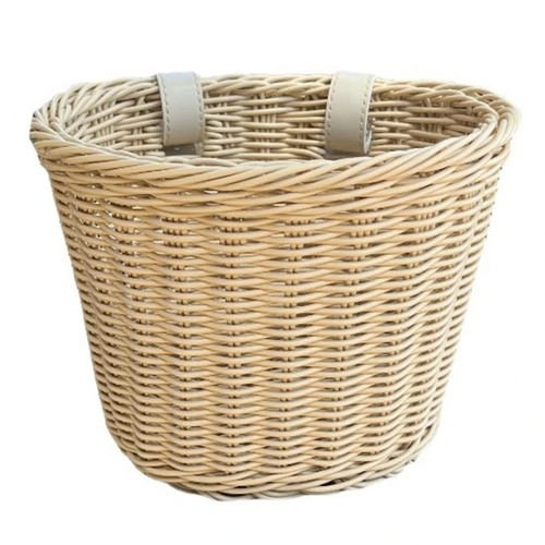 Hand woven bicycle basket - bicycle,
