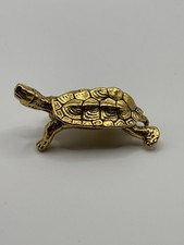 Small Brass Tortoise Turtle Animal Ornament Paperweight