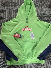 Childish Chicken TGF Hoodie Mens Size XXL Green Blue Graphic Print 2XL