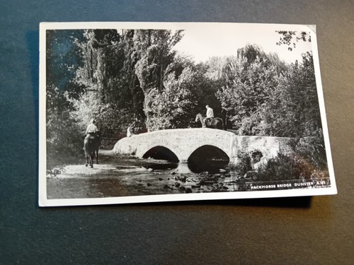 Vintage postcard dunster - uk, postcard,