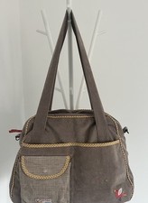 Moulin Roty Le Voyage de Olga Corduroy Changing bag Diaper Tote Brown BirdDesign
