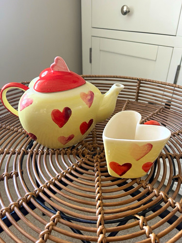 Whittard heart tea - set, ceramic