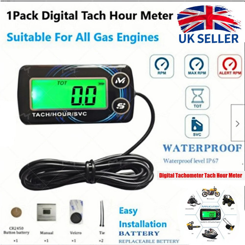Digital inductive tachometer - digital,