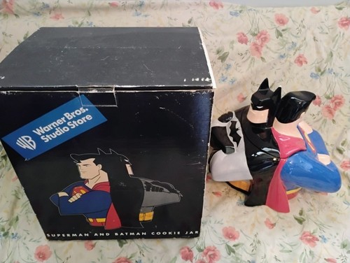 Batman superman cookie jar - cookie,