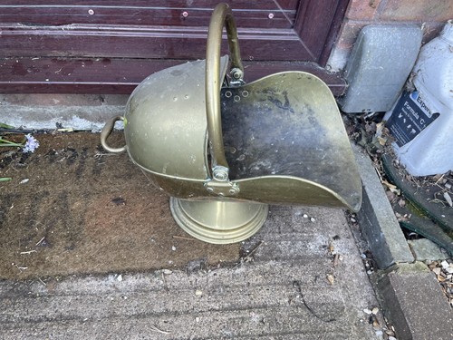 Victorian brass helmet coal - ,