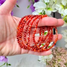 Natural Carnelian 4mm Round