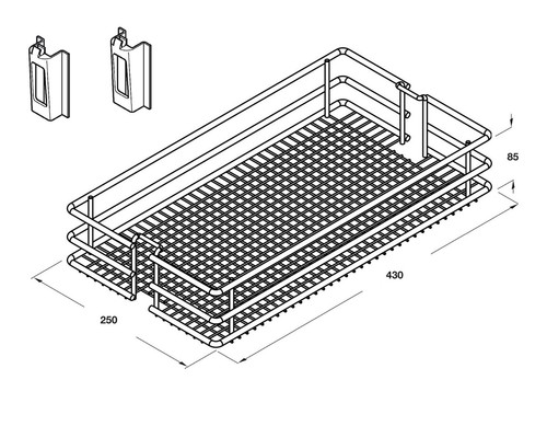 Spare tray mesh - basket, only