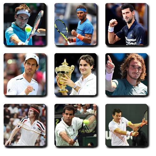 Tennis players coasters - -,