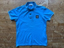 BOYS STONE ISLAND BLUE POLO SHIRT AGE 12 SHORT SLEEVE TOP TEE TEEN JUNIOR