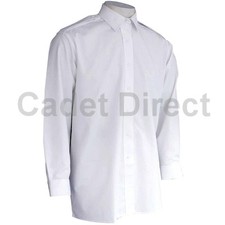 Royal Navy Issue Shirt Mens, White, Long Sleeve