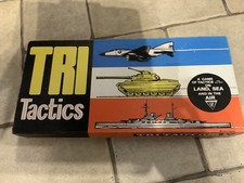 Tri-Tactics Board Game Gibsons Complete Vintage Military Strategy