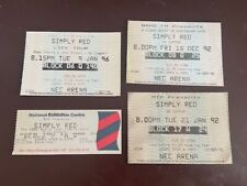 Simply Red Four different Concert tickets 1989-to 1996