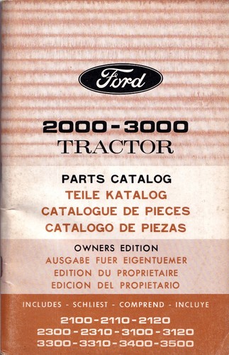 Ford 2000 3000 tractor parts - ford,