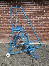 Fort Jason 4 Tread Steel Mobile Safety Warehouse Steps / Ladders Platform Height