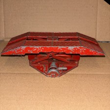 Vintage 1958 Corgi 1401 Garage Elevating Service Ramp in Red spares repairs 