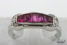 Ruby diamond ring 585 14kt