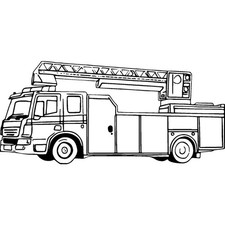 'Fire Truck' Unmounted Rubber