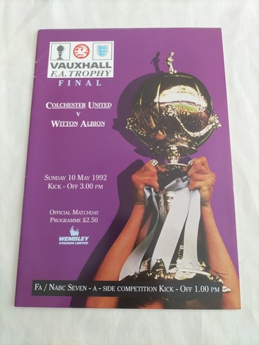 1991 colchester united v - 1991/92,