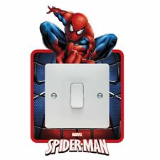 SPIDERMAN MARVEL LIGHT SWITCH SURROUND STICKER DECAL KIDS BOYS GIRLS BEDROOM