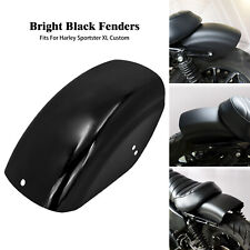 Black Rear Fender Mudguard For Harley 86-2022 Sportster XL883 1200 48 72 Bobber