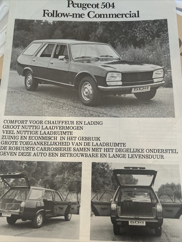 The peugeot 504 range original - 504,