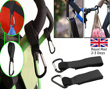 2pcs Baby Pushchair Pram Stroller Buggy Hanger Trolley Carab Hook
