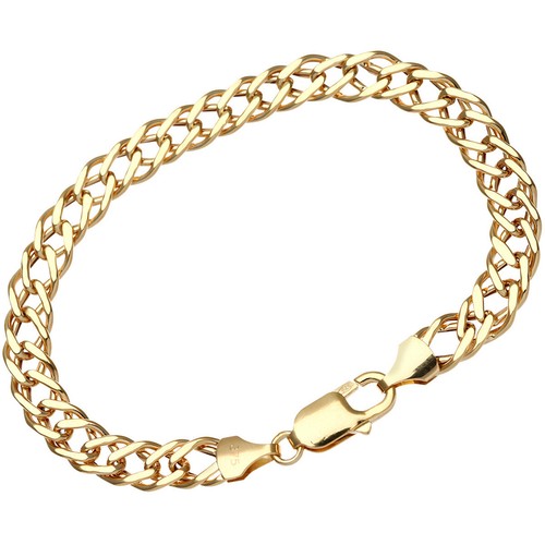 Unisex 9ct gold - double, curb
