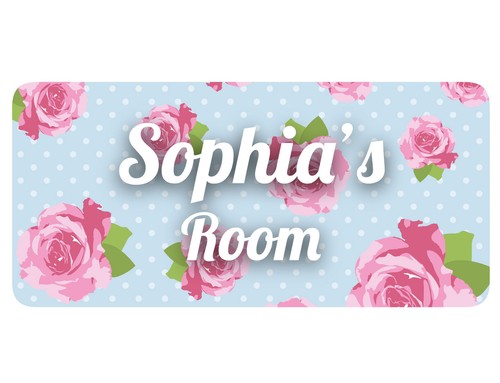 Personalised blue shabby - blue, chic