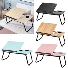 Folding Laptop Table Stand Bed Tray Sofa Lap Portable Computer Desk Breakfast UK