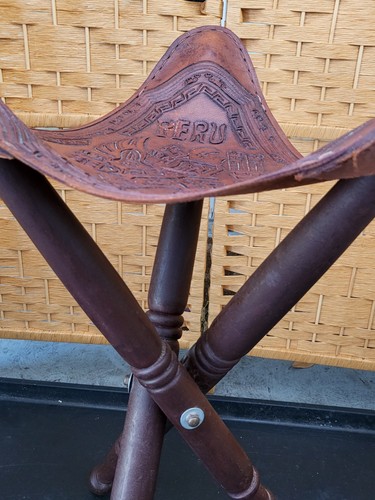 Tripod folding stool vintage - tripod,