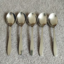 5 Old Hall Robert Welch Campden Coffee Spoons vintage 11cm great condition 