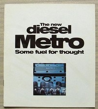 ROVER METRO NEW DIESEL 1.4LD & 1.4SD Car Sales Brochure For 1993 #4323