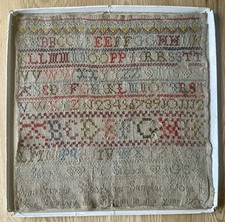 Antique 18th Century Embroidery Sampler - Ann Frances Silcock, 1770