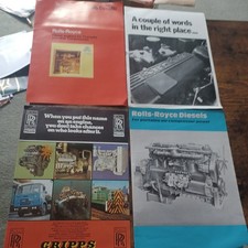 Rolls Royce Automotive Eagle Diesel BROCHURES COMMERCIAL X4 RARE LITERATURE