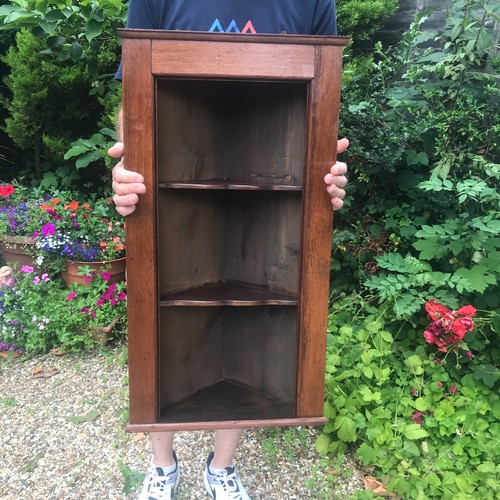 Antique corner display cabinet