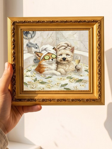 Fox and puppy - and,
